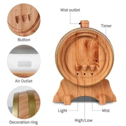 Tranquil Touch Gesundheits-Gadgets|Gesundheits- Und Entspannungstools-Weinfass-Bluetooth-Aromadiffusor-Lautsprecher – Smartes Design