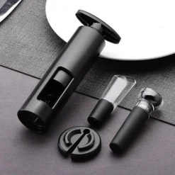 Tom Küche & Esszimmer-Weinöffner-Set, Korkenzieher und Ausgießer-Set für mühelosen Weingenuss