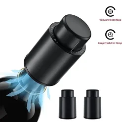 The Culinary Kit Küche & Esszimmer-Weinflaschenverschluss – wiederverwendbarer Vakuum-Weinkonservierer