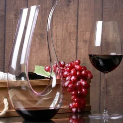 The Culinary Kit Küche & Esszimmer-Weinkaraffe aus Kristallglas – handgefertigtes, einzigartiges Barzubehör