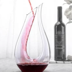 The Culinary Kit Küche & Esszimmer-Weinkaraffe aus Kristallglas – handgefertigtes, einzigartiges Barzubehör