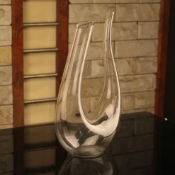 The Culinary Kit Küche & Esszimmer-Weinkaraffe aus Kristallglas – handgefertigtes, einzigartiges Barzubehör