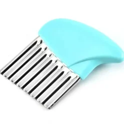 Tom Küche & Esszimmer-Wellenförmiges Schneidemesser - Edelstahlschneider für Obst und Gemüse