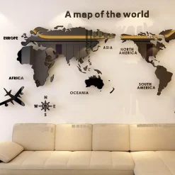 Willow u0026 Whim Wohndeko-Weltkarten-Aufkleber – Globe Vision Reiseaufkleber