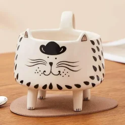 Cup Couture Küche & Esszimmer-Whisker Mew Cat Tasse - Süße Tasse für Katzenliebhaber