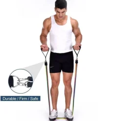 The Relaxation Nook Fitness-Gadgets|Gesundheits- Und Entspannungstools-Widerstandsband-Set – 16-teiliges Armkraft-Trainingsset