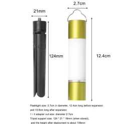 The Outdoor Vault Camping-Werkzeuge|Outdoor-Artikel-Wiederaufladbare LED-Camping-Taschenlampe – Zoombares tragbares Hängelicht