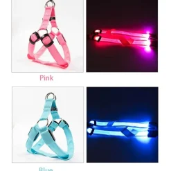 Decor Haustierzubehör-Wiederaufladbare LED-Hundeleine – Leuchtende Sicherheitsleine für Haustiere