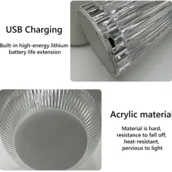 Willow u0026 Whim Beleuchtung-Wiederaufladbare LED-Pilzlampe – tragbares Nachtlicht