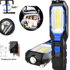 The Outdoor Vault Camping-Werkzeuge|Outdoor-Artikel-Wiederaufladbare LED-Taschenlampen-Powerbank – Unverzichtbare Campingausrüstung