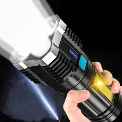 Roam Ready Heimwerkzeuge|Outdoor & Garten-Wiederaufladbare LED-Taschenlampe – ultrahelles tragbares Licht