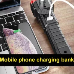 The Outdoor Vault Camping-Werkzeuge|Outdoor-Artikel-Wiederaufladbare magnetische Taschenlampe – Hochleistungs-Multifunktions-Sicherheitslicht