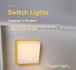 Timeless Touch Beleuchtung-Wiederaufladbare minimalistische LED-Nachtlampe - Modernes Schreibtischlicht