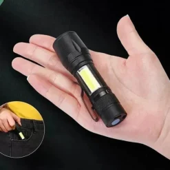 Cozy Living Camping-Werkzeuge|Camping Im Freien-Wiederaufladbare Mini-Taktiktaschenlampe - Tragbares Campinglicht