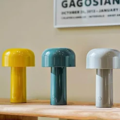 The Gilded Nest Wohndeko|Beleuchtung-Wiederaufladbare Pilz-Tischlampe – Akzentlicht im italienischen Stil