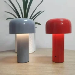 The Gilded Nest Wohndeko|Beleuchtung-Wiederaufladbare Pilz-Tischlampe – Akzentlicht im italienischen Stil