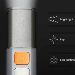 Wild u0026 Free Gear Camping-Werkzeuge|Outdoor-Gadgets-Wiederaufladbare Taschenlampe mit großer Reichweite – ultrahell, wasserdicht, vielseitig