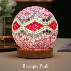 Bright Accents Beleuchtung-Wiederaufladbare Tischlampe aus böhmischem Glas – stilvoller Akzent für die Inneneinrichtung