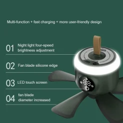 Trail u0026 Beyond Camping-Werkzeuge|Camping Im Freien-Wiederaufladbare tragbare Hängeventilatorlampe - Coole Wohndekoration