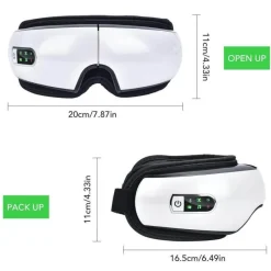 The Relaxation Nook Gesundheits-Gadgets|Gesundheits- Und Entspannungstools-Wiederaufladbarer elektrischer Augenmassager – Intelligentes Gerät zur Linderung der Augenbelastung