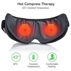 The Relaxation Nook Gesundheits-Gadgets|Gesundheits- Und Entspannungstools-Wiederaufladbarer elektrischer Augenmassager – Intelligentes Gerät zur Linderung der Augenbelastung