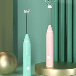 The Culinary Kit Küche & Esszimmer-Wiederaufladbarer Handrührer - Elektrischer Mixer mit 3 Geschwindigkeiten