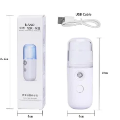 Tranquil Touch Gesundheits-Gadgets|Gesundheits- Und Entspannungstools-Wiederaufladbarer Nano-Nebel-Gesichtsbefeuchter – Tragbares Feuchtigkeitsspray für die Haut