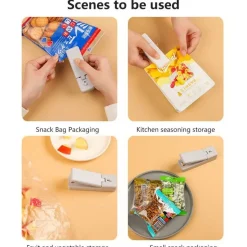 Adventure Basecamp Camping Im Freien|Outdoor-Artikel-Wiederaufladbarer USB-Lebensmittelversiegeler - Tragbares Vakuumiergerät