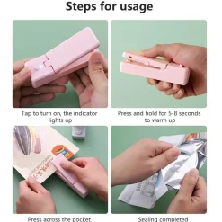 Adventure Basecamp Camping Im Freien|Outdoor-Artikel-Wiederaufladbarer USB-Lebensmittelversiegeler - Tragbares Vakuumiergerät