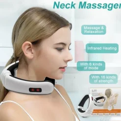 The Relaxation Nook Gesundheits-Gadgets|Gesundheits- Und Entspannungstools-Wiederaufladbares Nackenmassagegerät – Elektrisches Gerät zur Schmerzlinderung