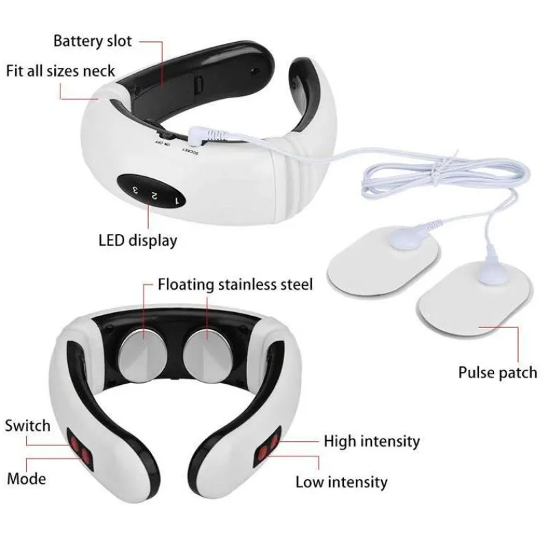 The Relaxation Nook Gesundheits-Gadgets|Gesundheits- Und Entspannungstools-Wiederaufladbares Nackenmassagegerät – Elektrisches Gerät zur Schmerzlinderung