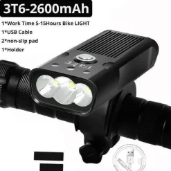 Wilderness Haven Fahrräder & Verkehr|Beleuchtung-Wiederaufladbares USB-Fahrrad-Frontlicht - Heller LED-Scheinwerfer