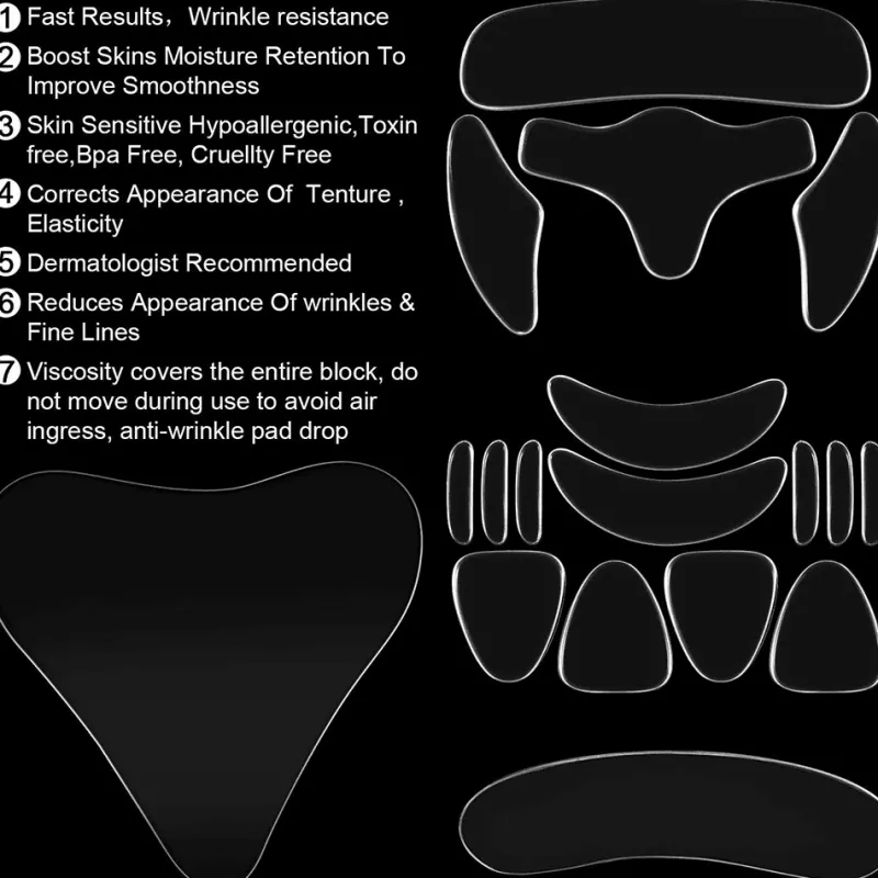 The Relaxation Nook Frauenpflege|Körperpflege-Wiederverwendbare Anti-Falten-Pads aus Silikon – Hautpflegebehandlung