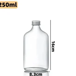 Plates u0026 More Küche & Esszimmer-Wiederverwendbare Getränkeflaschen aus klarem Glas – perfekt zum Entsaften von Smoothies, Kombucha, Tee, Milch und Wein