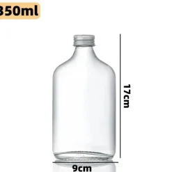 Plates u0026 More Küche & Esszimmer-Wiederverwendbare Getränkeflaschen aus klarem Glas – perfekt zum Entsaften von Smoothies, Kombucha, Tee, Milch und Wein