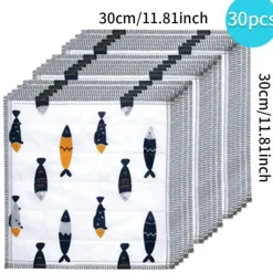 The Culinary Kit Küche & Esszimmer-Wiederverwendbare Küchentücher – Super saugfähige, umweltfreundliche Tücher