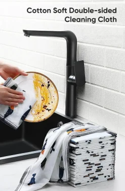 The Culinary Kit Küche & Esszimmer-Wiederverwendbare Küchentücher – Super saugfähige, umweltfreundliche Tücher