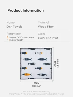 The Culinary Kit Küche & Esszimmer-Wiederverwendbare Küchentücher – Super saugfähige, umweltfreundliche Tücher