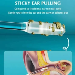 The Relaxation Nook Männerpflege|Frauenpflege-Wiederverwendbare Ohrenstäbchen – Schnellreinigungswerkzeug für die Ohrenhygiene