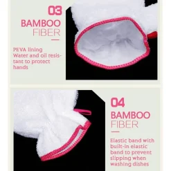 The Culinary Kit Küche & Esszimmer-Wiederverwendbare, wasserdichte Geschirrspülhandschuhe – langlebige Küchenreinigungshandschuhe