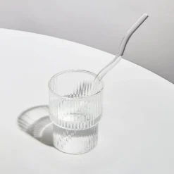 The Culinary Kit Küche & Esszimmer-Wiederverwendbarer Glasstrohhalm – farbenfrohe, umweltfreundliche Alternative