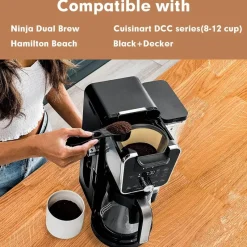 Tom Küche & Esszimmer-Wiederverwendbarer Kaffeekegelfilter – Nr. 4 für die Ninja Coffee Bar