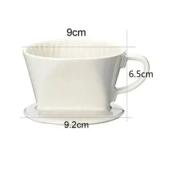 Tom Küche & Esszimmer-Wiederverwendbarer Keramik-Kaffeefilter – Tropftrichter für handgebrühten Kaffee