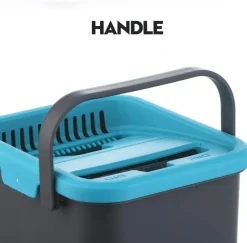 The Blissful Bath Badezimmer-Wiederverwendbarer Mikrofaser-Flachmopp – waschbares Reinigungswerkzeug