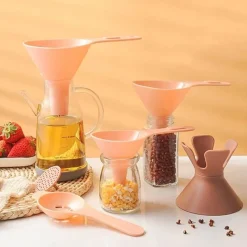 The Culinary Kit Küche & Esszimmer-Wiederverwendbares Trichterset – 6-in-1-Mehrzweck-Ausgießwerkzeuge