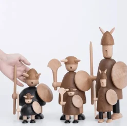 Willow u0026 Whim Wohndeko-Wikinger-Wohndekor aus Holz – Kreativer nordischer Akzent