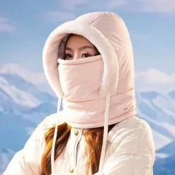 Wilderness Haven Outdoor-Artikel|Camping Im Freien-Winddichte, isolierte Gesichtsbedeckung mit Kapuze für den Winter – warmer Schutz