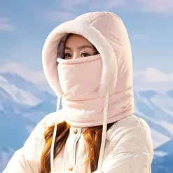 Wilderness Haven Outdoor-Artikel|Camping Im Freien-Winddichte, isolierte Gesichtsbedeckung mit Kapuze für den Winter – warmer Schutz