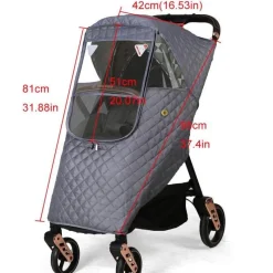 Kinder Wilderness Haven Kinderwagen & Zubehör|Outdoor-Artikel-Winddichte Kinderwagenabdeckung – Schutz bei jedem Wetter