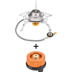 The Decor Haven Camping-Werkzeuge|Camping Im Freien-Winddichter Campingkocher – Outdoor-Gaskocher für Camping und Wandern